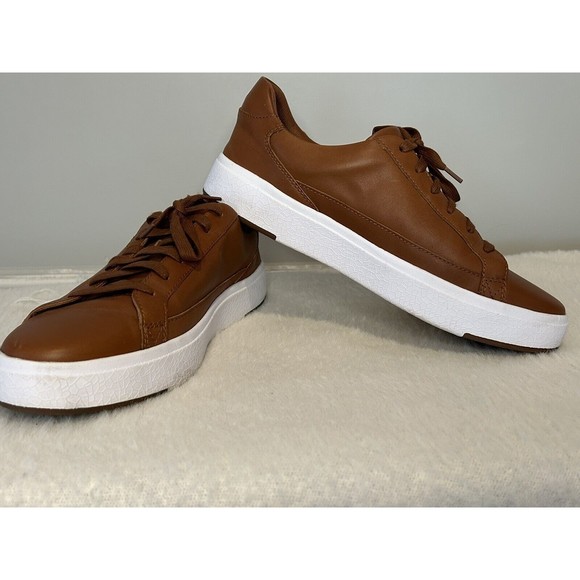 Kizik Vegas Men's Sz 10/Women 11.5-Hands Free Brown Leather Casual Slip On - Picture 3 of 13